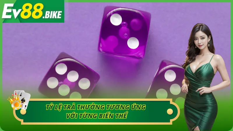 Tỷ lệ trả thưởng tương ứng với từng biến thể